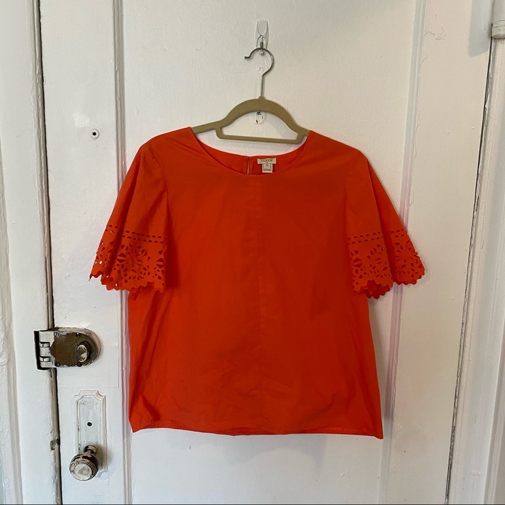 JCrew Eyelet Top